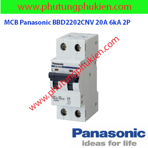 MCB Panasonic BBD2202CNV 20A 6kA 2P