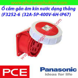 Ổ cắm gắn âm PCE kín nước F3252-6  