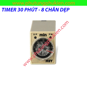 Timer H3Y 30 phút-8 chân dẹp